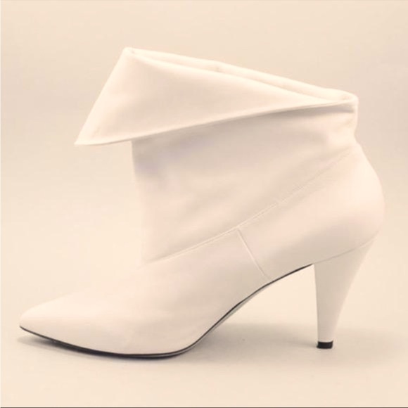 Givenchy White Leather Ankle Boots - Picture 1 of 5